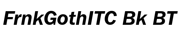 FrnkGothITC Bk BT Font Image