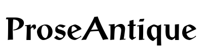 ProseAntique Font Image