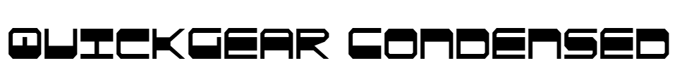 QuickGear Condensed Font Image