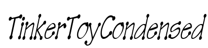 TinkerToyCondensed Font Image