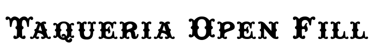 Taqueria Open Fill Font Image