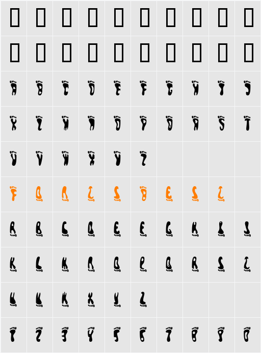Pedestrian Character Map