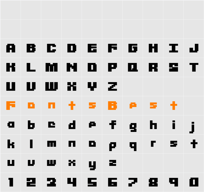 Librium Character Map