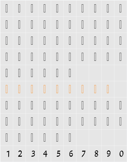 Lotus Linotype Character Map