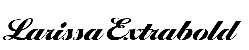 LarissaExtrabold Font Image