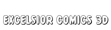 Excelsior Comics 3D Font Image