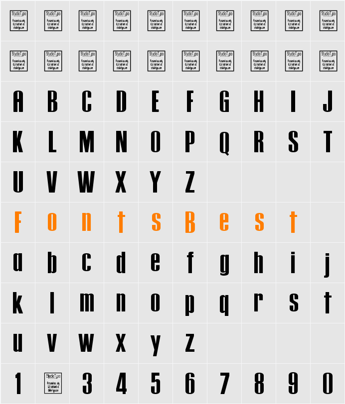 Tipo PRESS Character Map