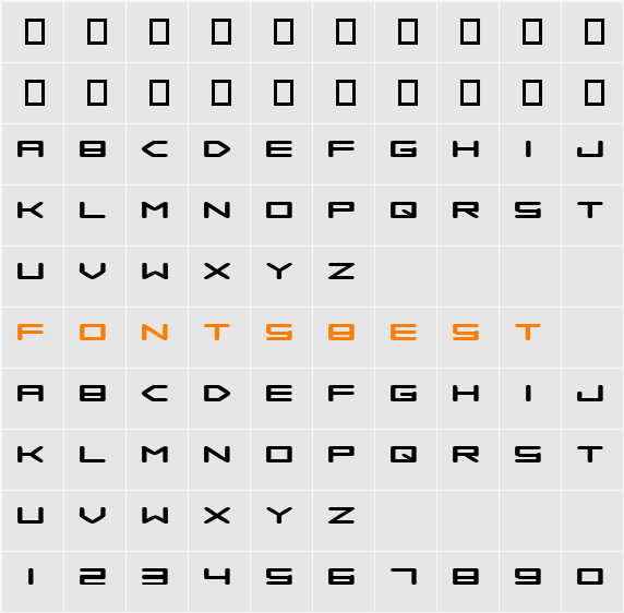 Samba is Dead Character Map