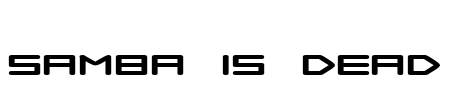 Samba is Dead Font Image