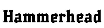 Hammerhead Font Image
