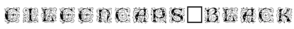 EileenCaps-Black Font Image