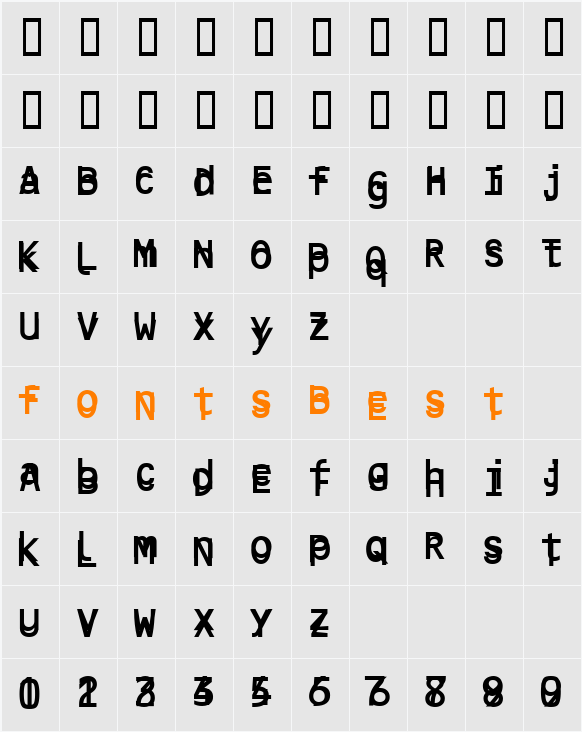 message Character Map