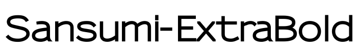 Sansumi-ExtraBold Font Image