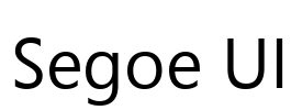 Segoe UI