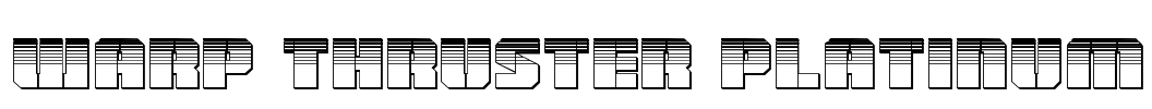 Warp Thruster Platinum Font Image