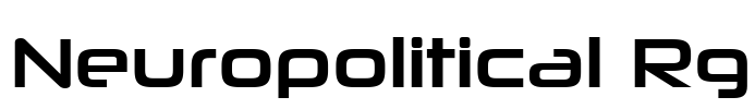 Neuropolitical Rg Font Image