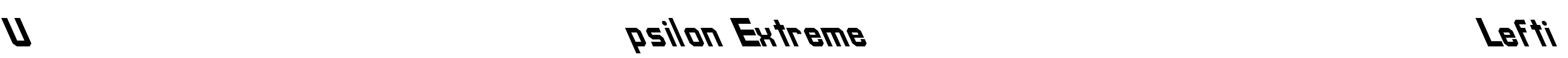 Upsilon Extreme Lefti Font Image
