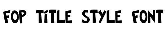 FOP Title Style Font Font Image