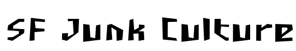 SF Junk Culture Font Image