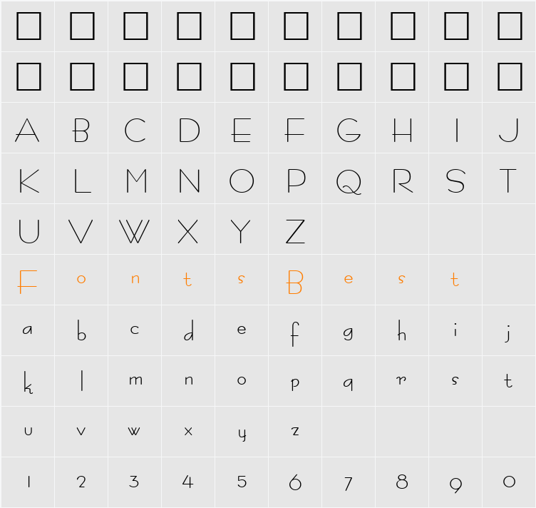 Euterpe Character Map
