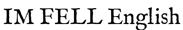 IM FELL English