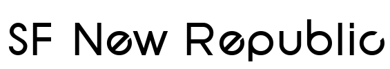 SF New Republic Font Image