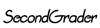 SecondGrader Font Image