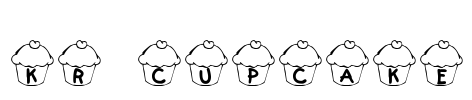 KR Cupcake Font Image