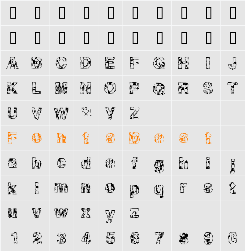 JI-Saiyid Character Map