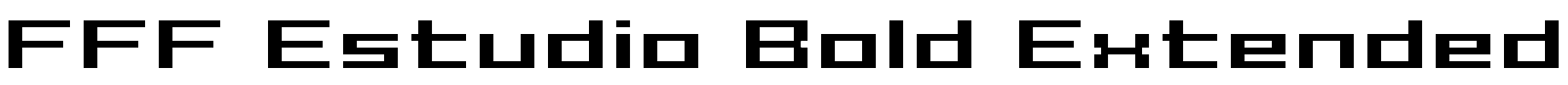 FFF Estudio Bold Extended Font Image