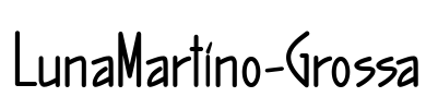 LunaMartino-Grossa Font Image
