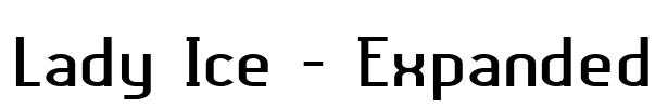 Lady Ice - Expanded Font Image