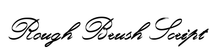 Rough Brush Script