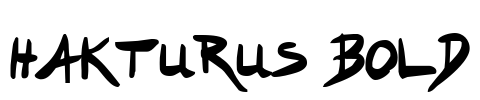 Hakturus Bold Font Image