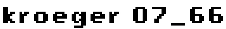 kroeger 07_66 Font Image