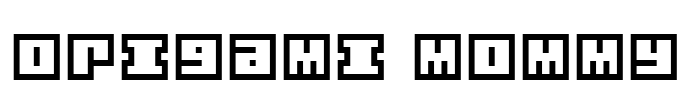 Origami Mommy Font Image
