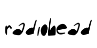 radiohead Font Image