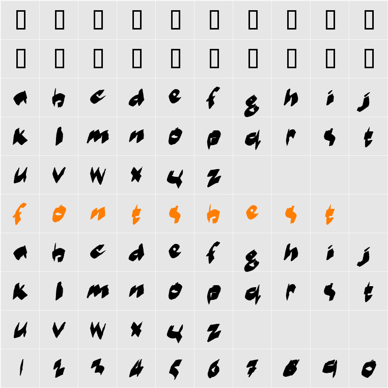 markerMoe Character Map