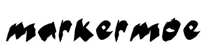 markerMoe Font Image