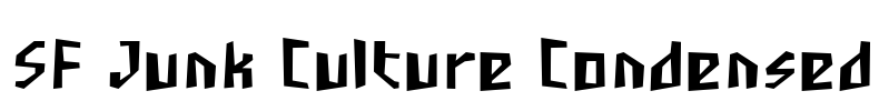 SF Junk Culture Condensed Font Image