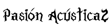 Pasión Acústica2 Font Image