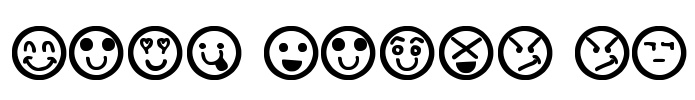 Hand Faces St Font Image
