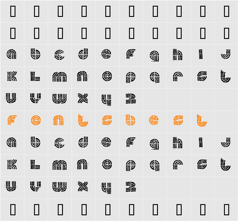 sueca Character Map