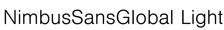 NimbusSansGlobal Light