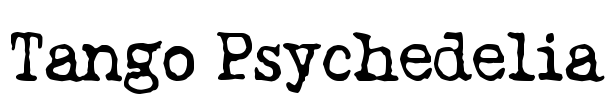 Tango Psychedelia Font Image