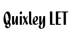 Quixley LET Font Image
