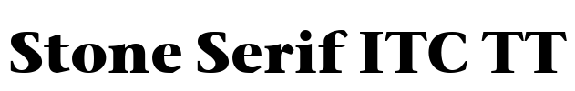 Stone Serif ITC TT Font Image