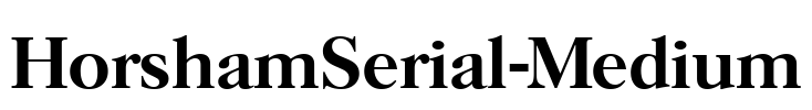 HorshamSerial-Medium Font Image