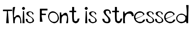 This Font is Stressed