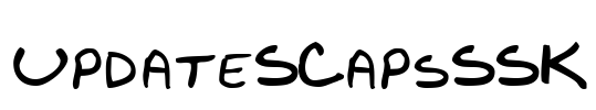 UpdateSCapsSSK Font Image